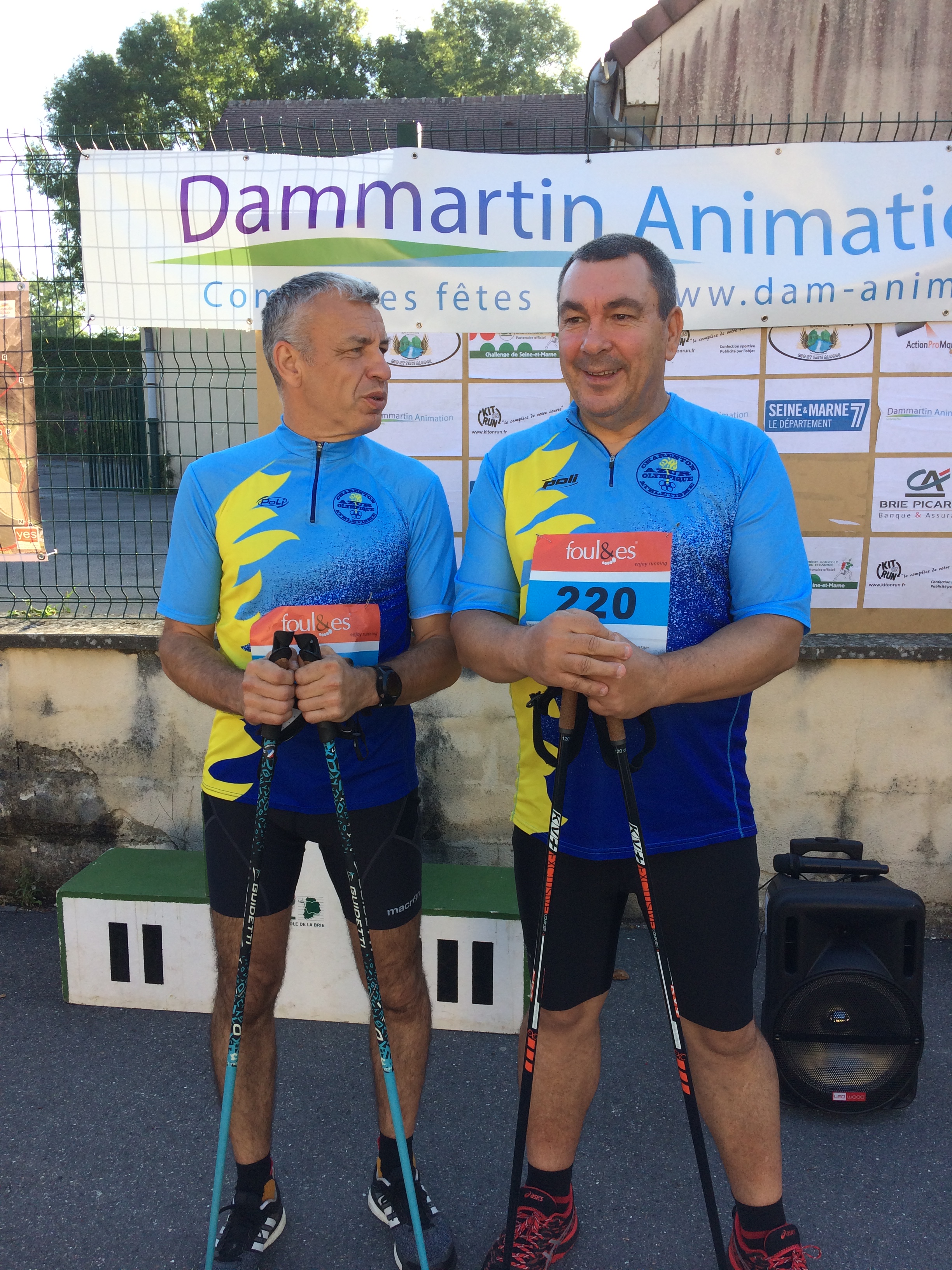 Les Foulées Dammartinoises, Marche Nordique 7km, le 14 juillet 2017
