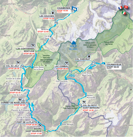 Ultra Trail du Mont Blanc – TDS (Sur les Traces des Ducs de Savoie), 28 aout 2017