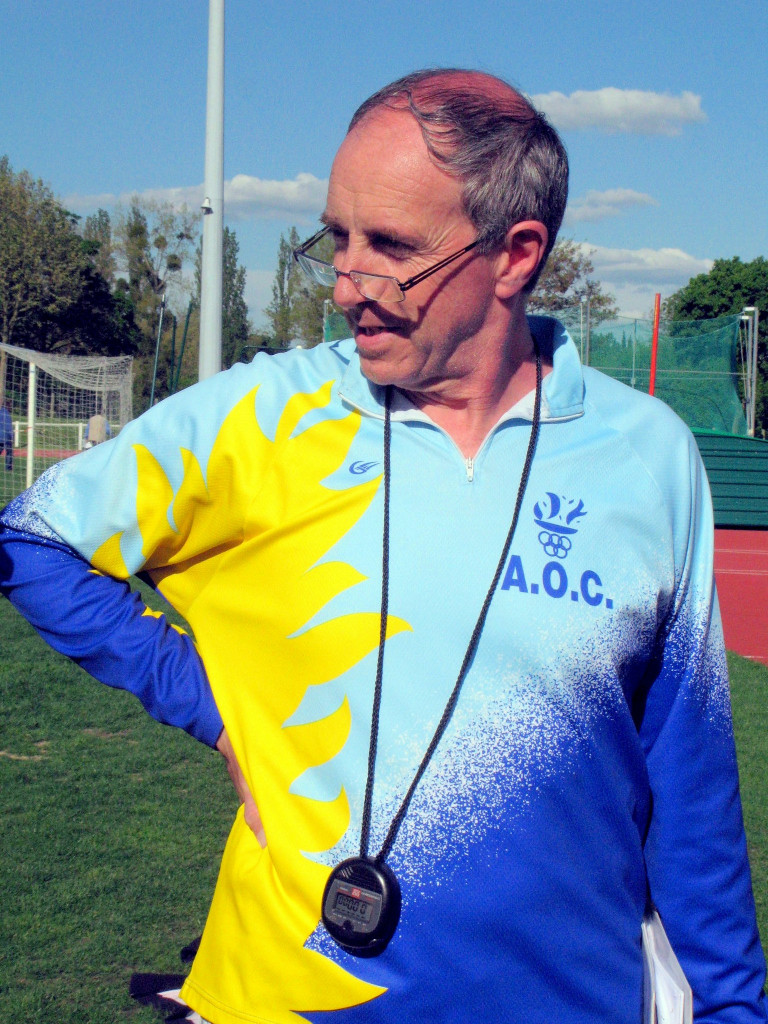 Marc Anfreville sur la piste